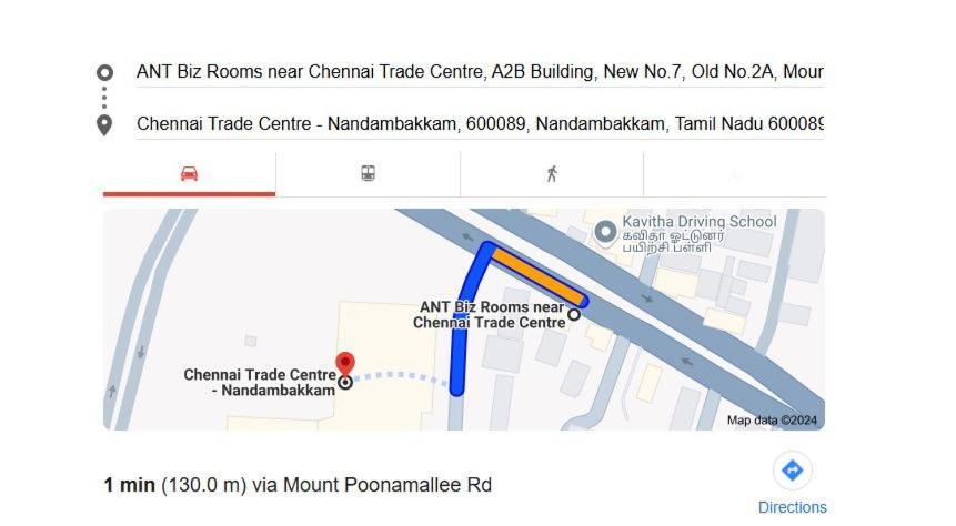 Ant Biz Rooms Near Chennai Trade Centre Exteriör bild